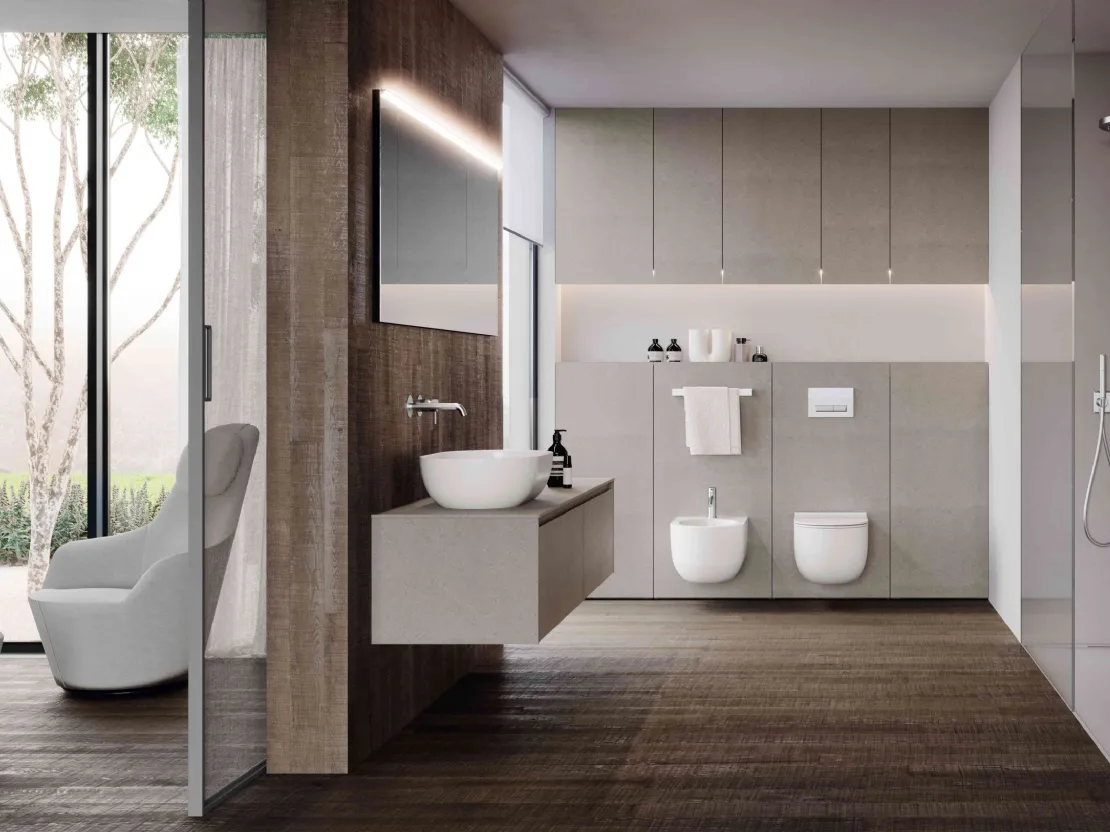 Mobile da Bagno sospeso M2 System 244 di Baxar