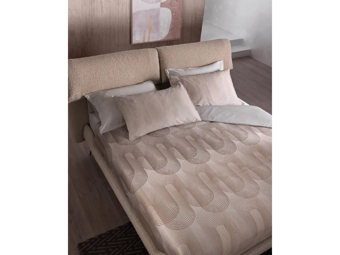 Letto in tessuto con testiera reclinabile Designer Lift di Altrenotti