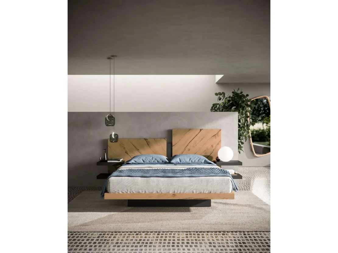 Letto con box contenitore Nazarè di Ozzio