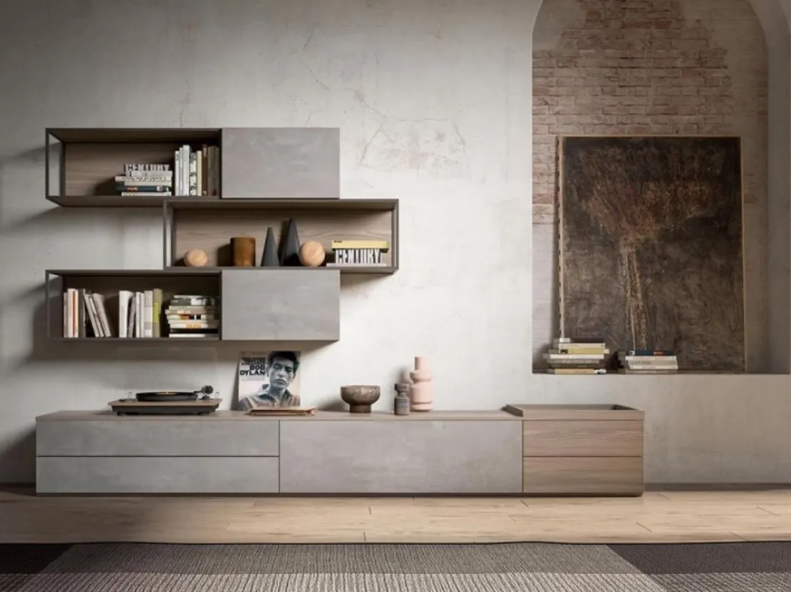 Parete attrezzata GF1115 di Abitare Mobilstella