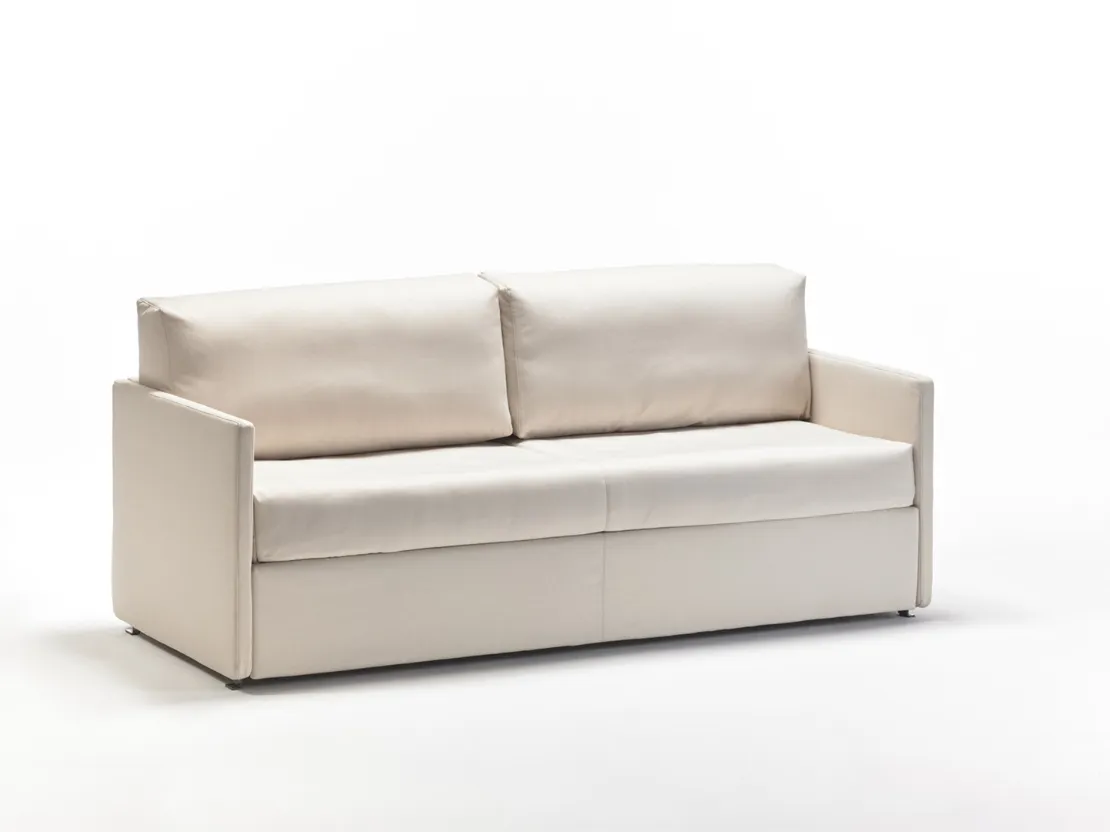 Divano Letto in tessuto imbottito con braccioli sottili BK 115 di BK Group