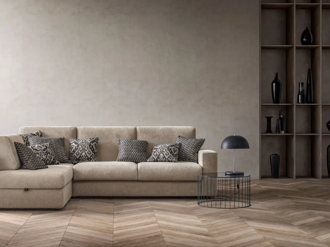 Divano Letto con penisola Cliff di Samoa