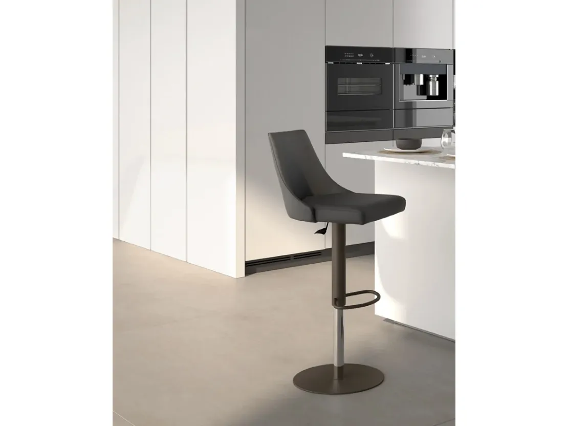 Sgabello in ecopelle Flick di Easyline