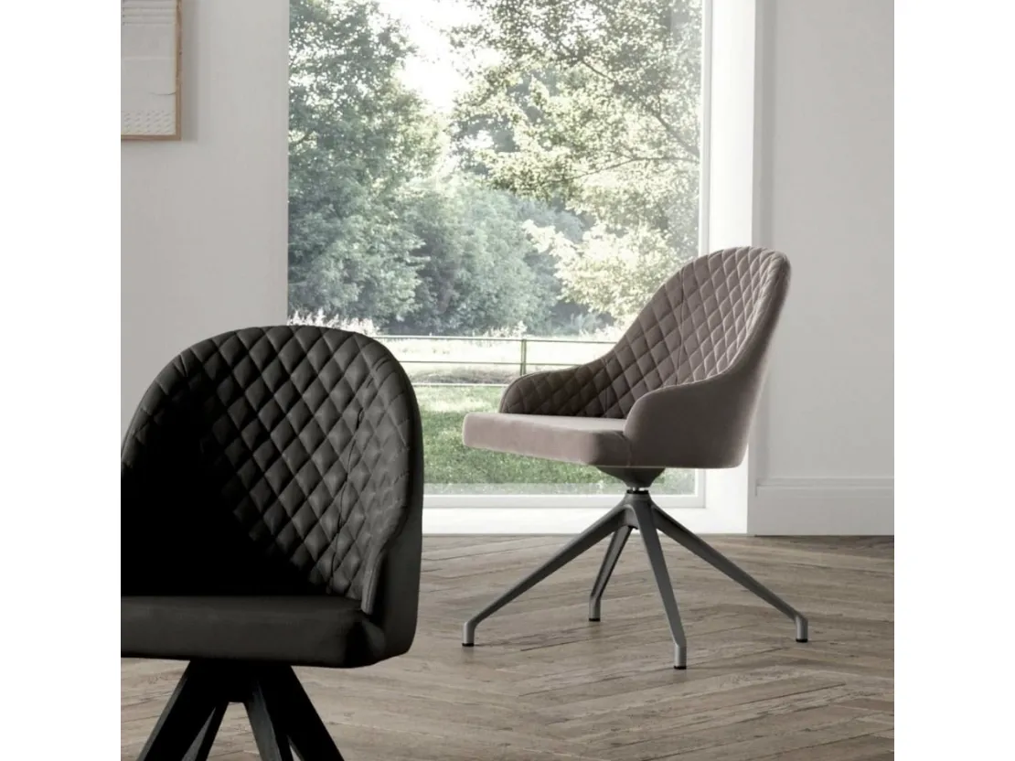 Sedia girevole Gilda di Ozzio