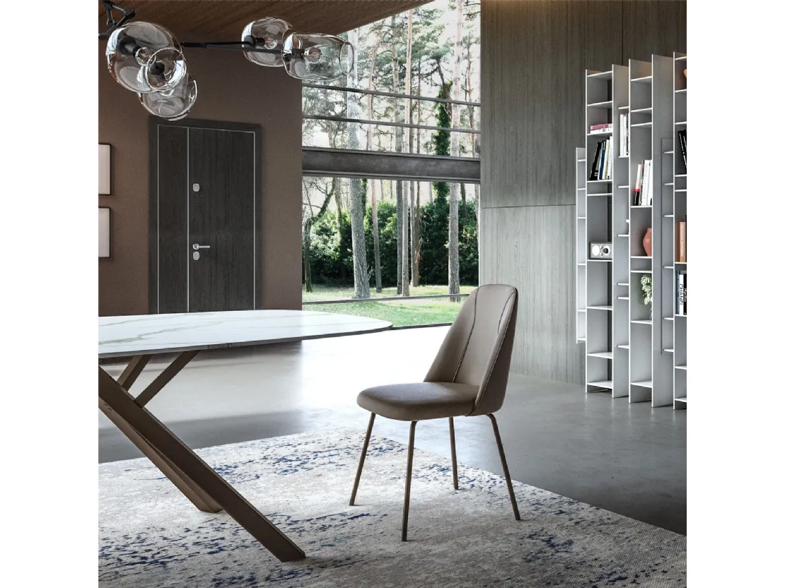 Sedia in ecopelle Jois di Easyline