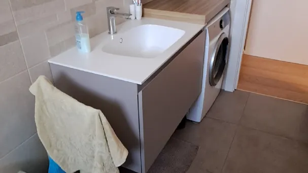 Bagno con lavatrice